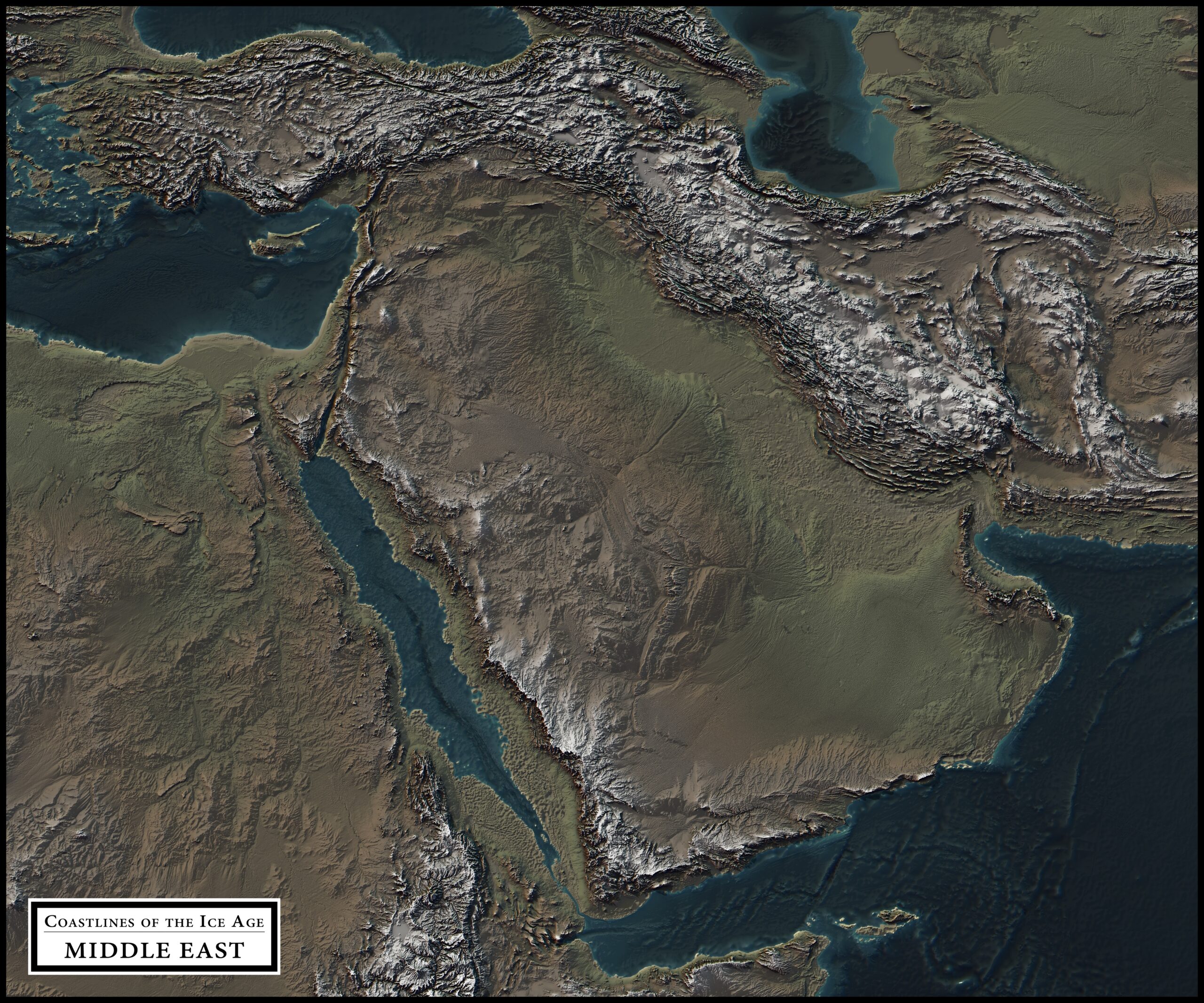 coastlines of the ice age middle east