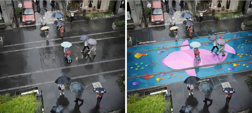 Amazing Street Murals Only Become Visible When It Rains 1 street murals rain south korea 1