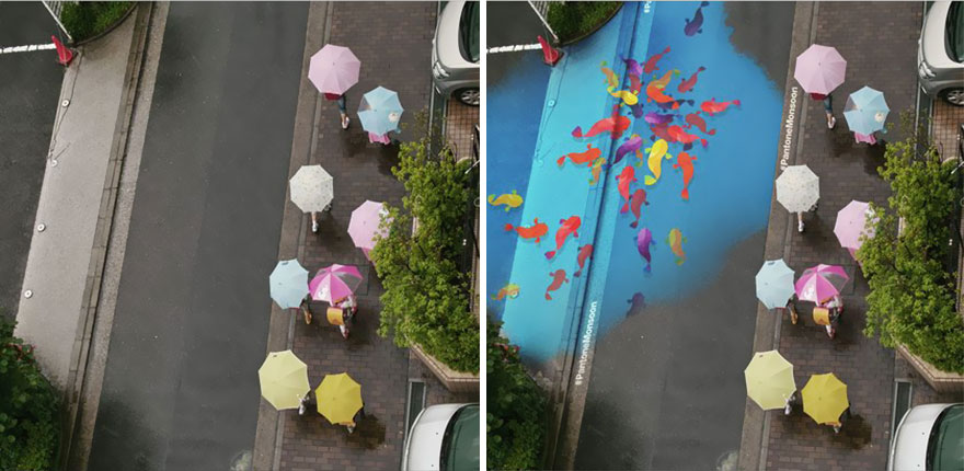 Amazing Street Murals Only Become Visible When It Rains 3 street murals rain south korea 3