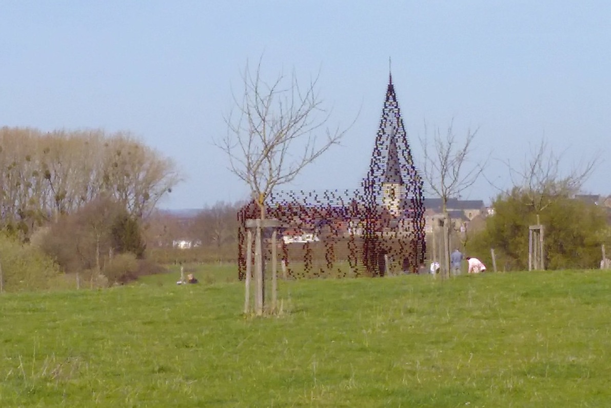This See-Through Chapel in Belgium Doubles As An Optical Illusion 6 see through chapel belgium borgloon 4