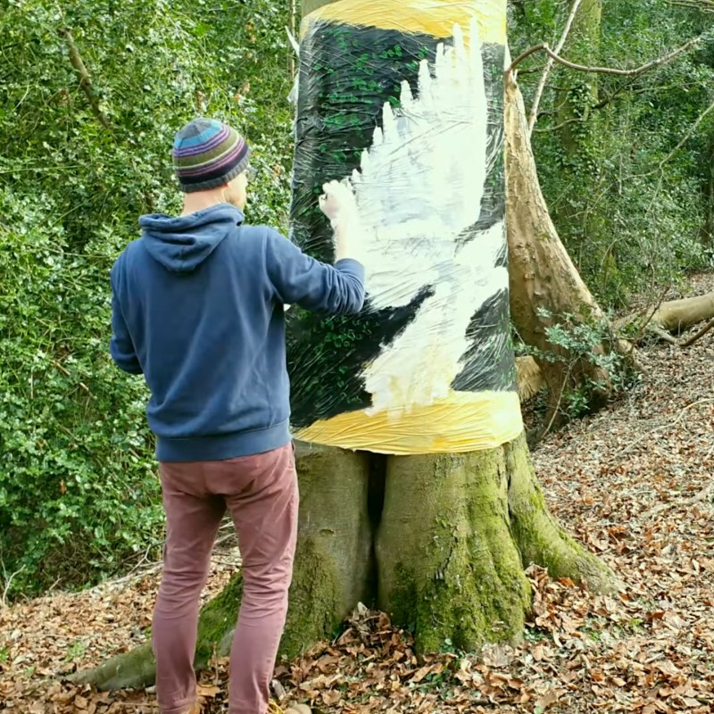 3d tree trunk art howard lee show 3