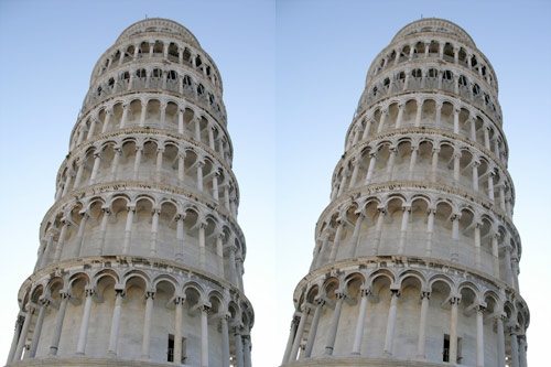 leaning tower illusion 2