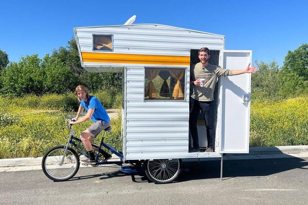 Camper Bike: The Viral Home On Three Wheels Has Now Been Created for Real! 2 camper bike rv journey 1