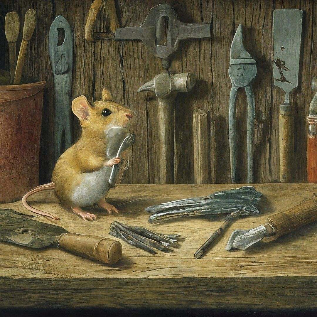 Mouse Tidies Up Man's Shed Every Night, He Learns From Night Vision Footage 1 mouse tidy up shed 1