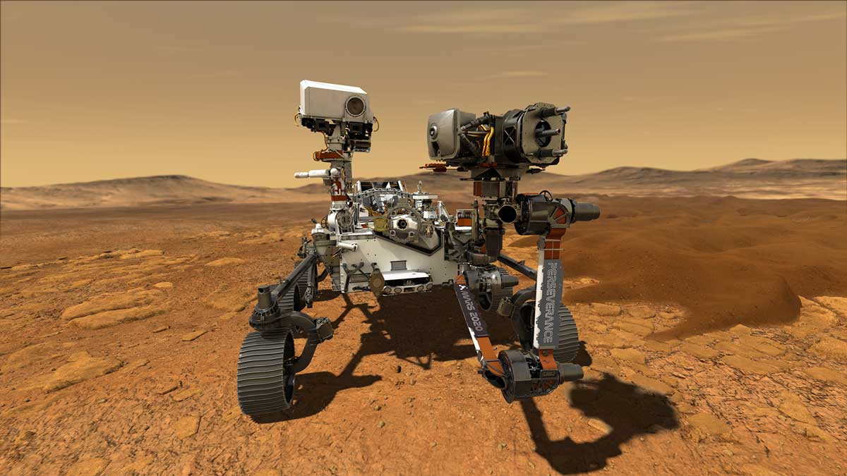 perseverance rover on mars