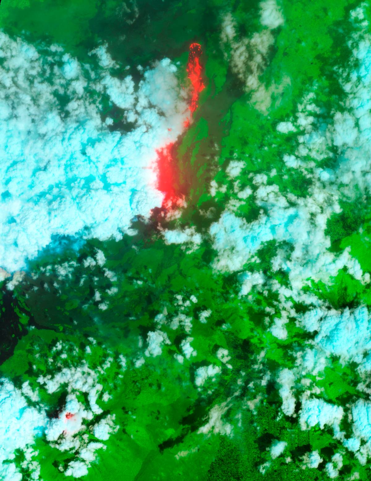 nyamuragira volcano eruption nasa earth observatory